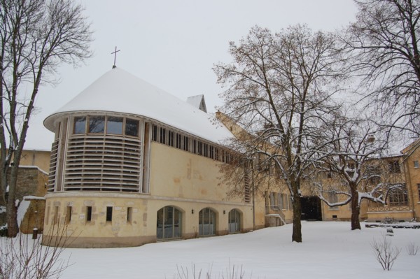 chapelle clarisses Senlis neige